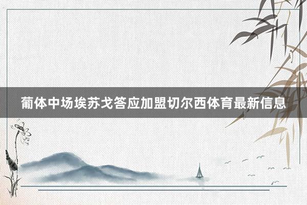 葡体中场埃苏戈答应加盟切尔西体育最新信息