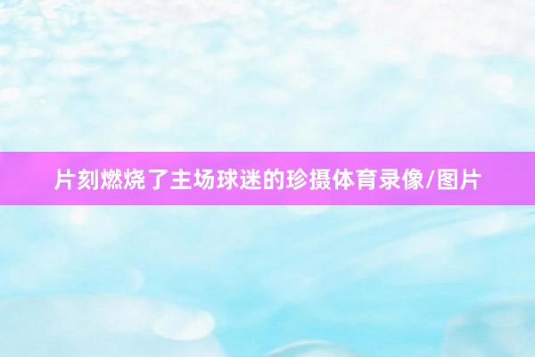 片刻燃烧了主场球迷的珍摄体育录像/图片