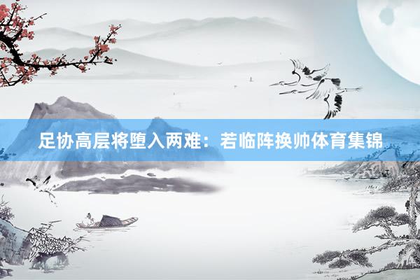 足协高层将堕入两难:若临阵换帅体育集锦
