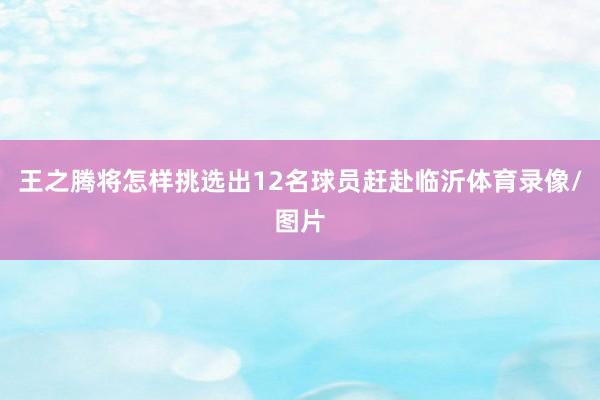 王之腾将怎样挑选出12名球员赶赴临沂体育录像/图片