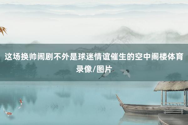 这场换帅闹剧不外是球迷情谊催生的空中阁楼体育录像/图片
