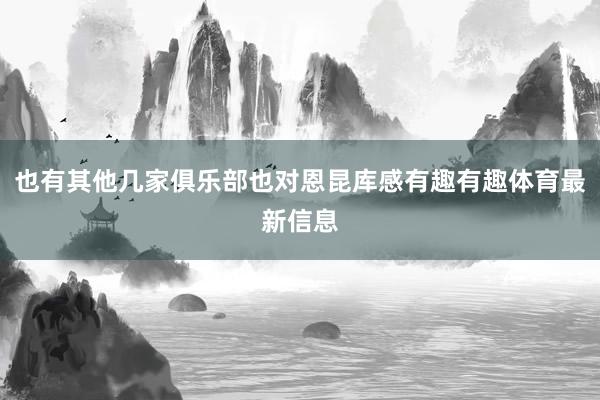 也有其他几家俱乐部也对恩昆库感有趣有趣体育最新信息