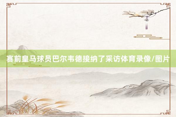 赛前皇马球员巴尔韦德接纳了采访体育录像/图片