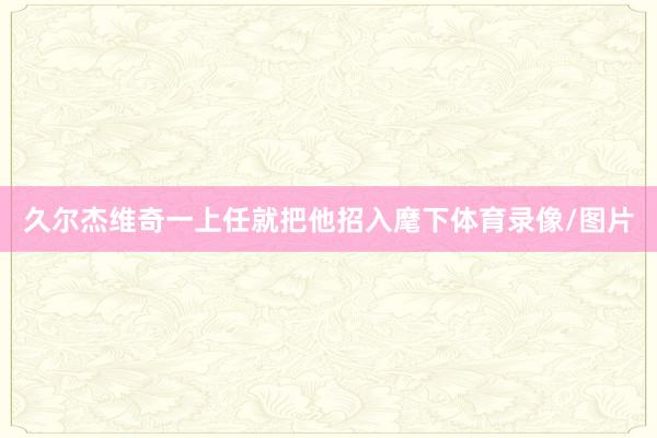 久尔杰维奇一上任就把他招入麾下体育录像/图片