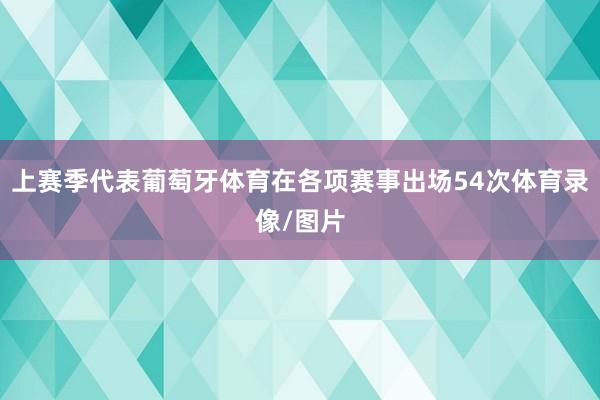 上赛季代表葡萄牙体育在各项赛事出场54次体育录像/图片