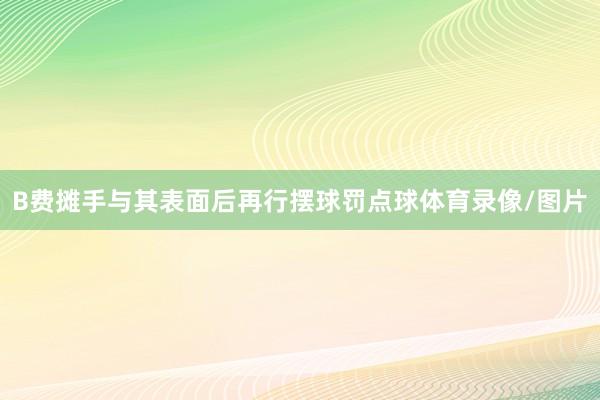 B费摊手与其表面后再行摆球罚点球体育录像/图片
