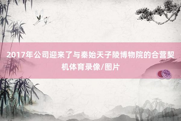 2017年公司迎来了与秦始天子陵博物院的合营契机体育录像/图片