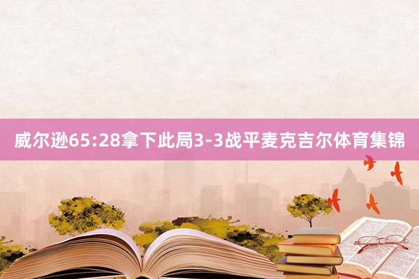 威尔逊65:28拿下此局3-3战平麦克吉尔体育集锦