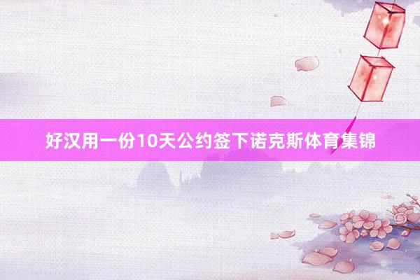 好汉用一份10天公约签下诺克斯体育集锦
